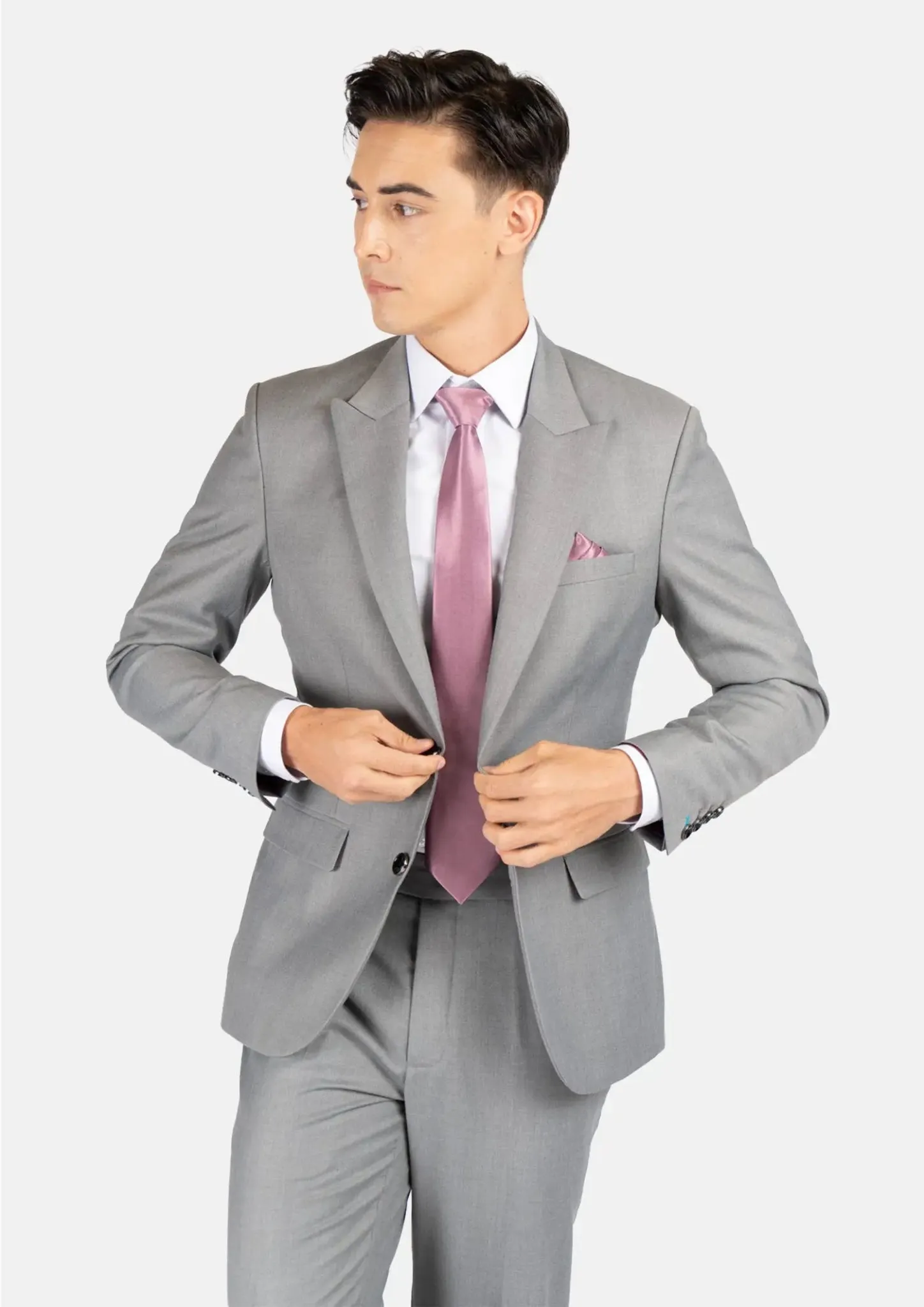Bryant Light Grey Twill Suit sold by Sartoro