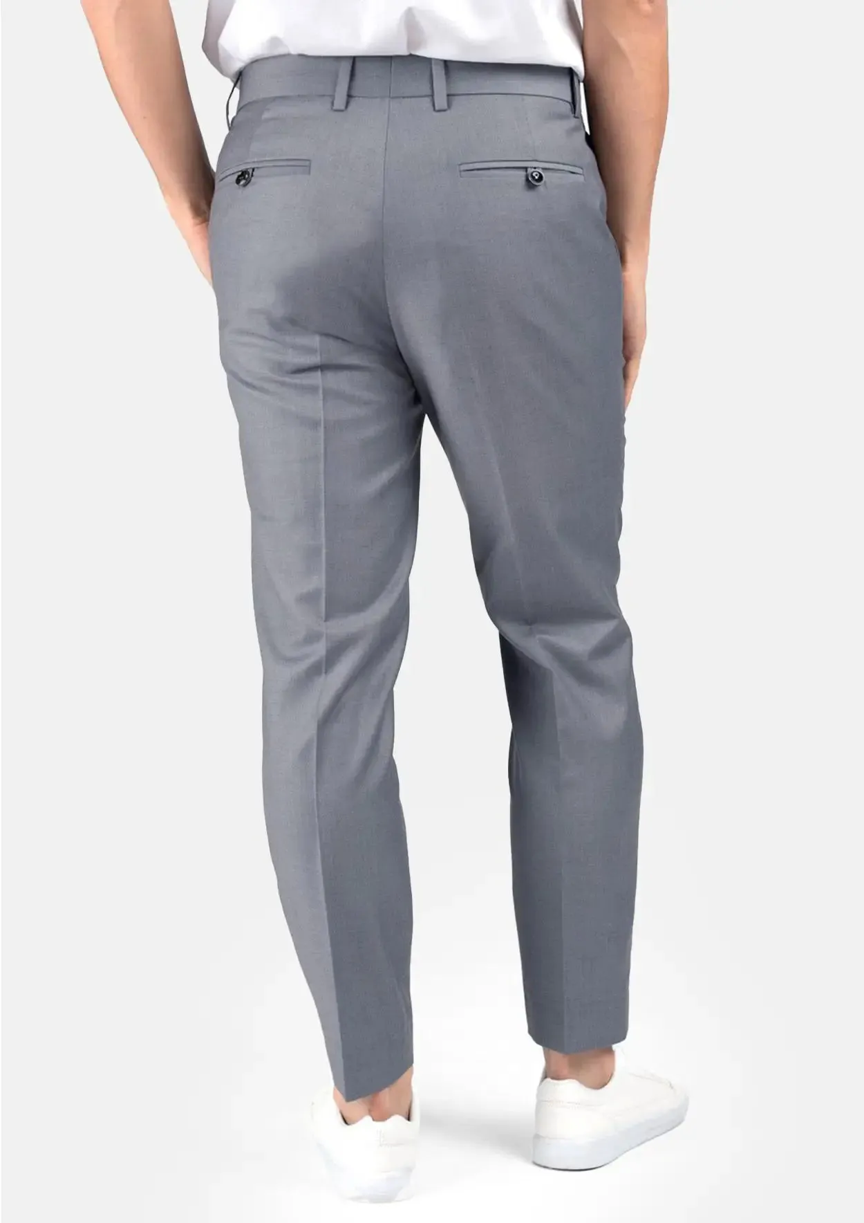 Oslo Grey Twill Pants sold by Sartoro product image thumbnail 4