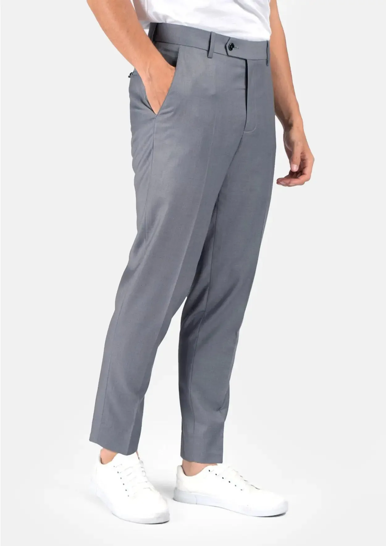 Oslo Grey Twill Pants sold by Sartoro product image thumbnail 5