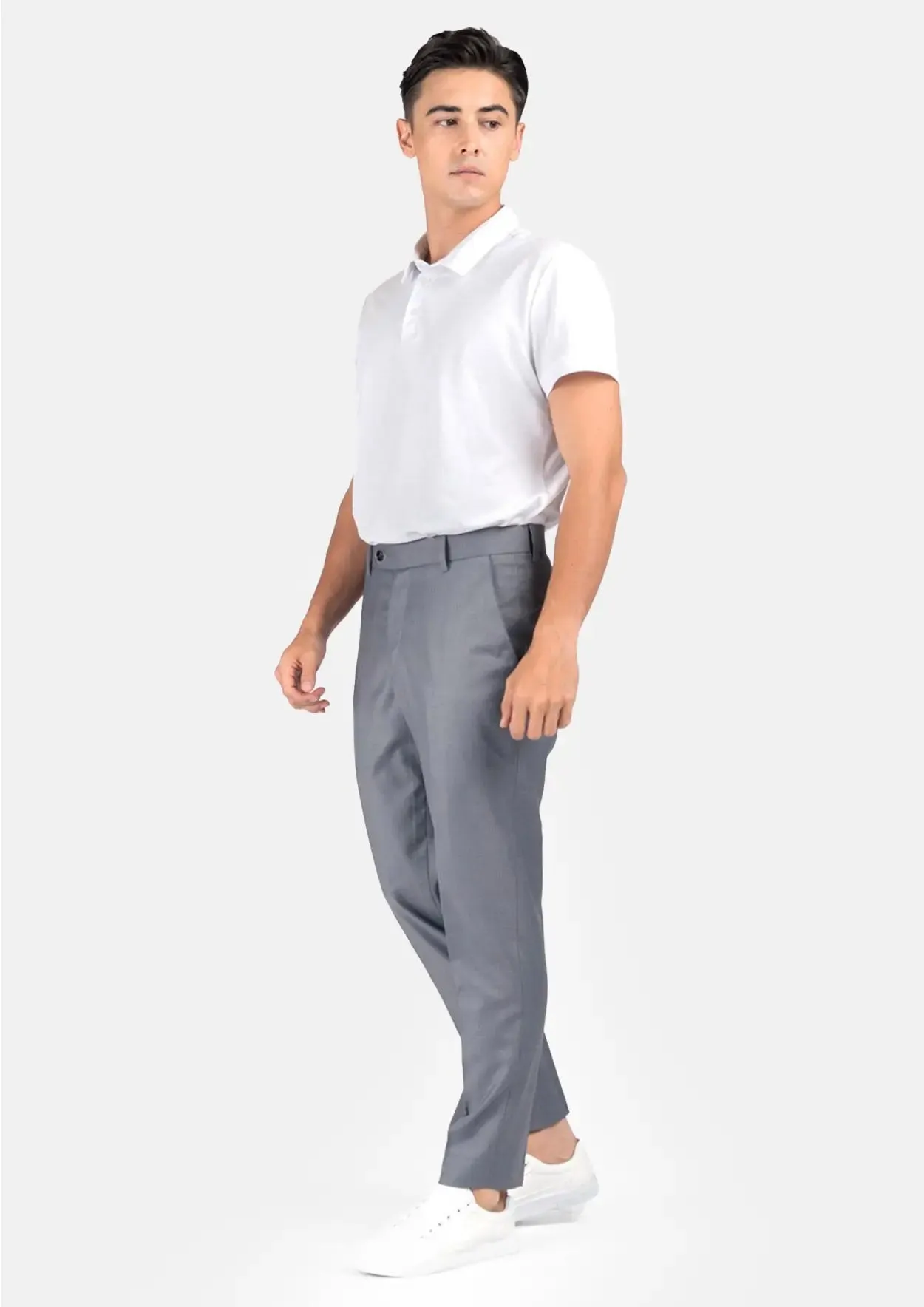 Oslo Grey Twill Pants sold by Sartoro product image thumbnail 3