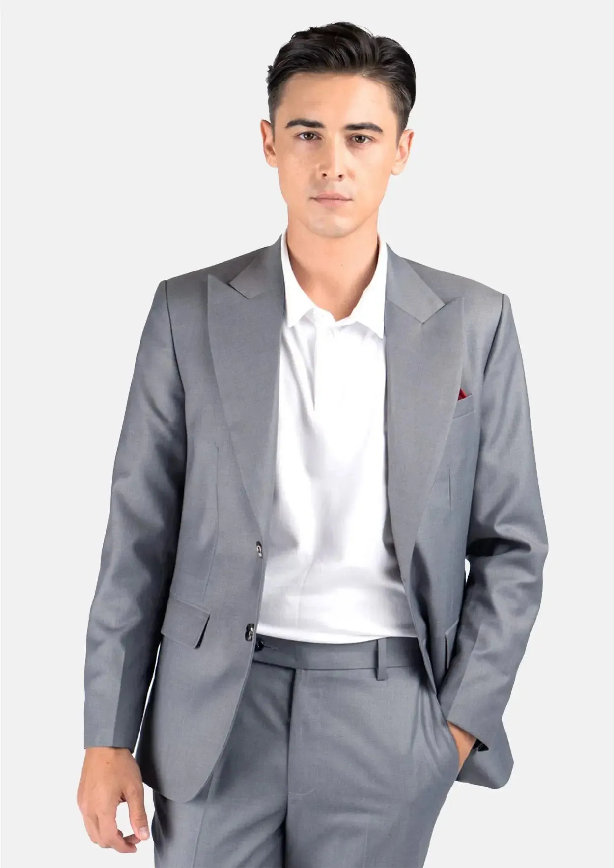 Hudson Oslo Grey Twill Suit sold by Sartoro