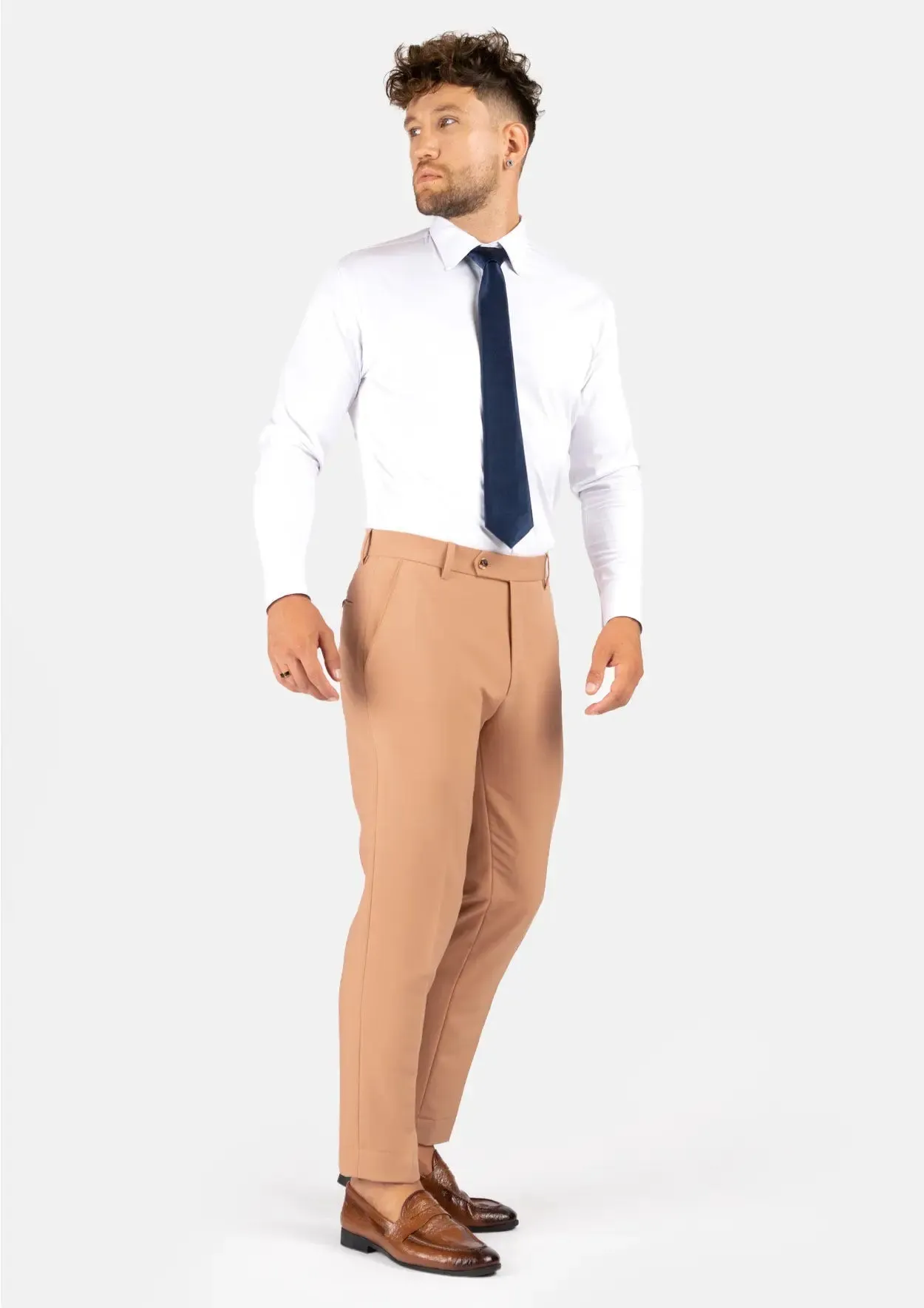 Camel Stretch Pants sold by Sartoro product image thumbnail 3