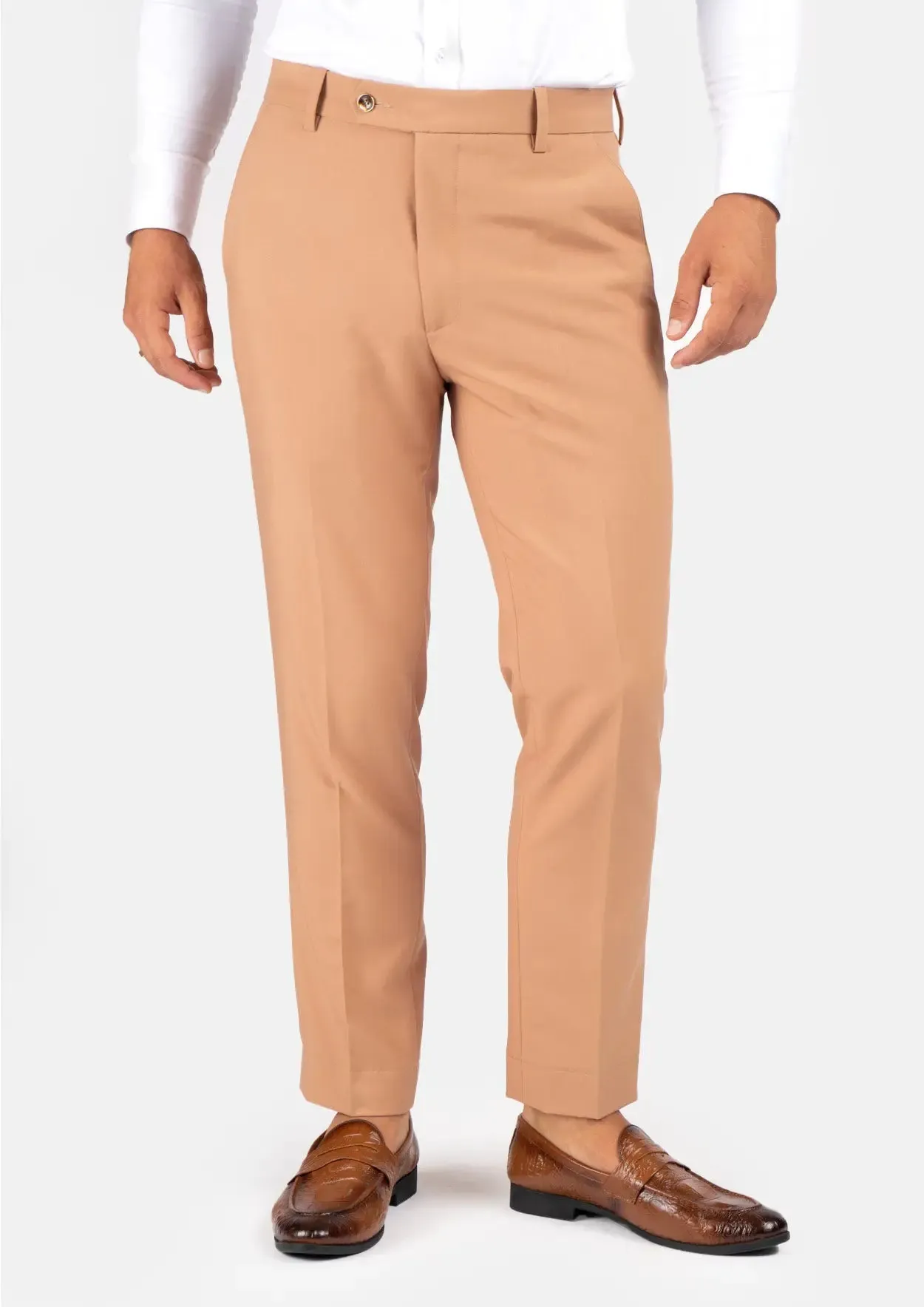 Camel Stretch Pants sold by Sartoro