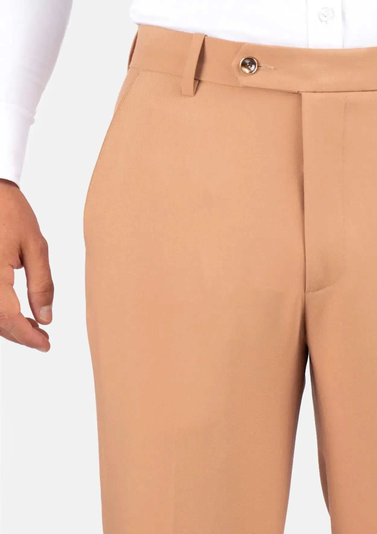 Camel Stretch Pants sold by Sartoro product image thumbnail 2