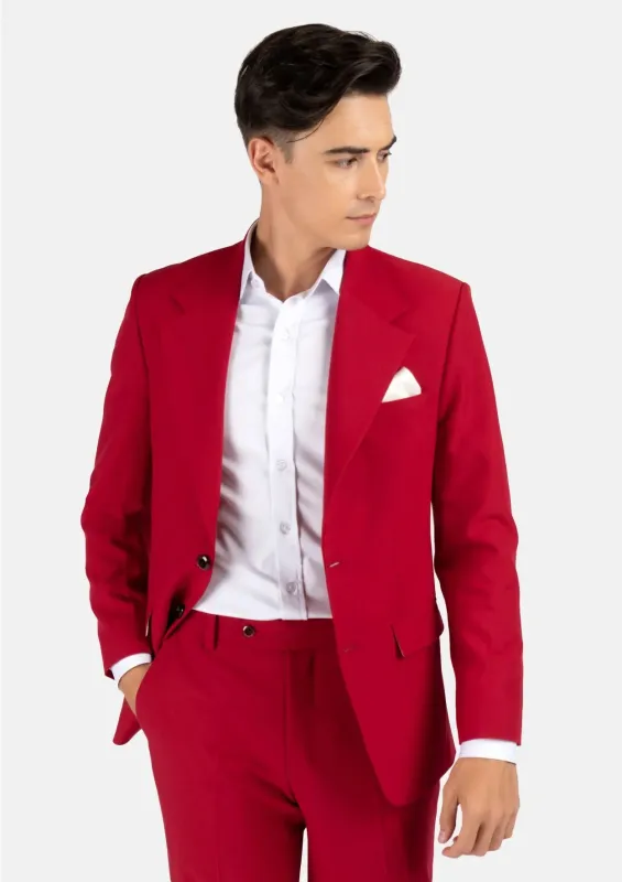 Ellis Spanish Red Stretch Suit sold by Sartoro
