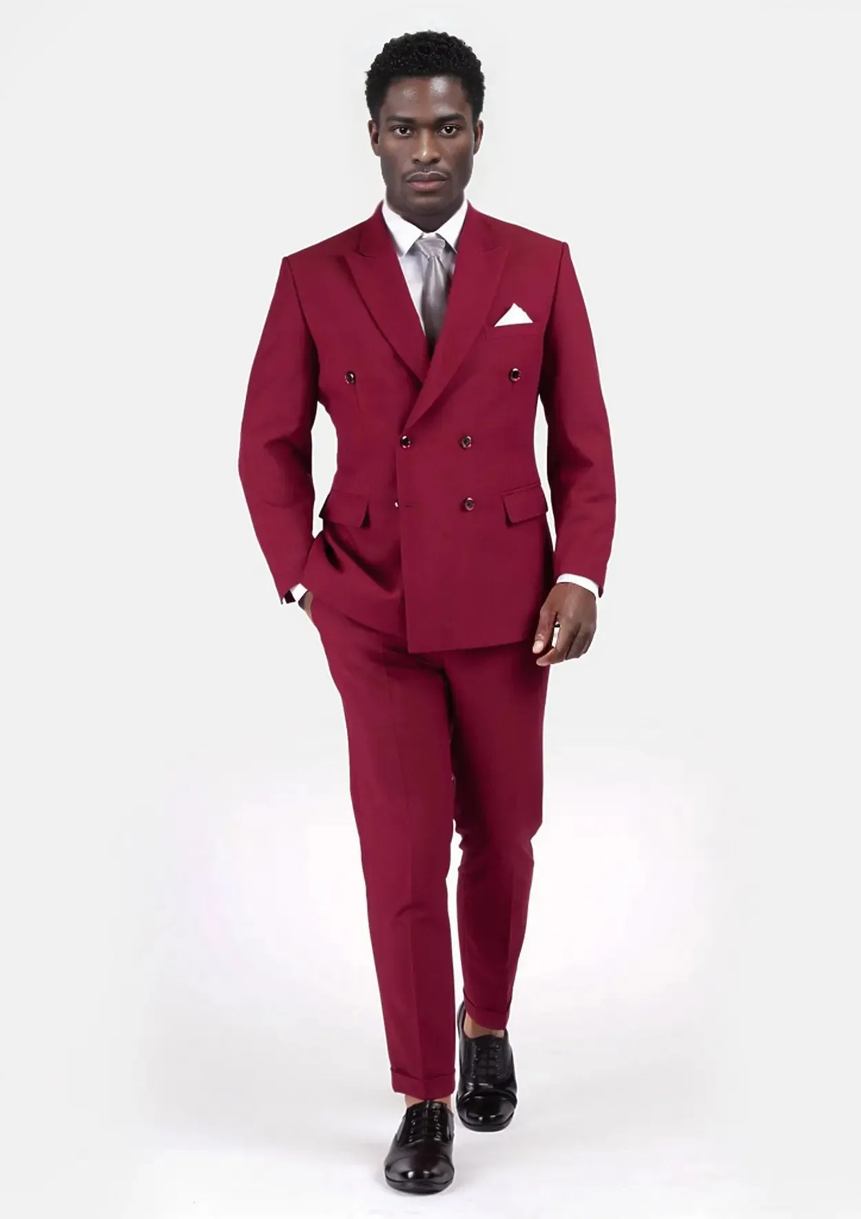 Rockafeller Claret Red Stretch Suit sold by Sartoro product image thumbnail 3