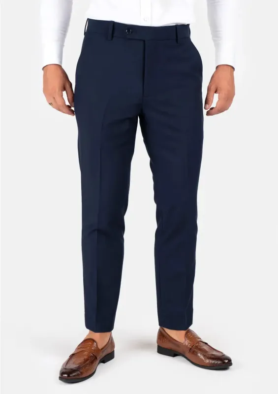 Navy Blue Stretch Pants sold by Sartoro
