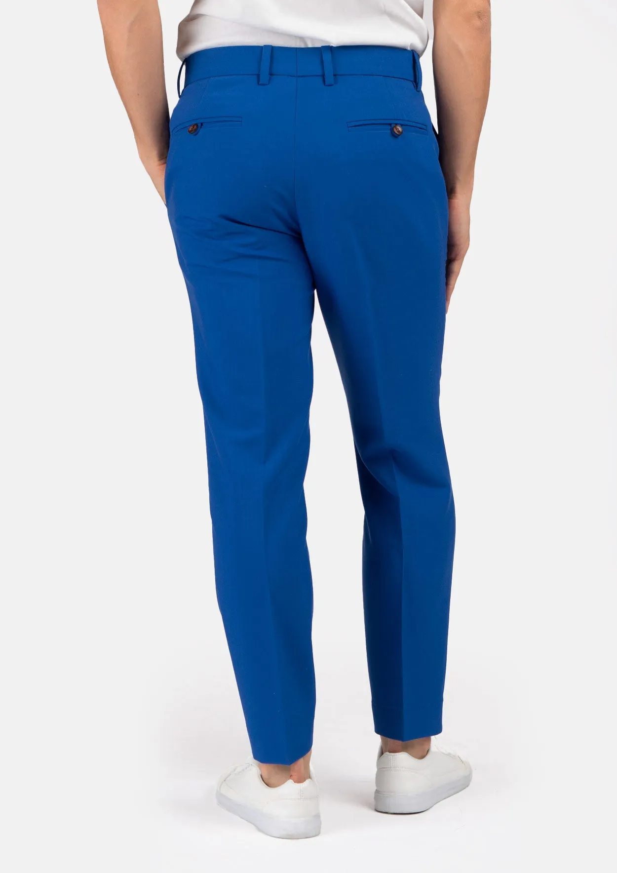 Royal Blue Stretch Pants sold by Sartoro product image thumbnail 4