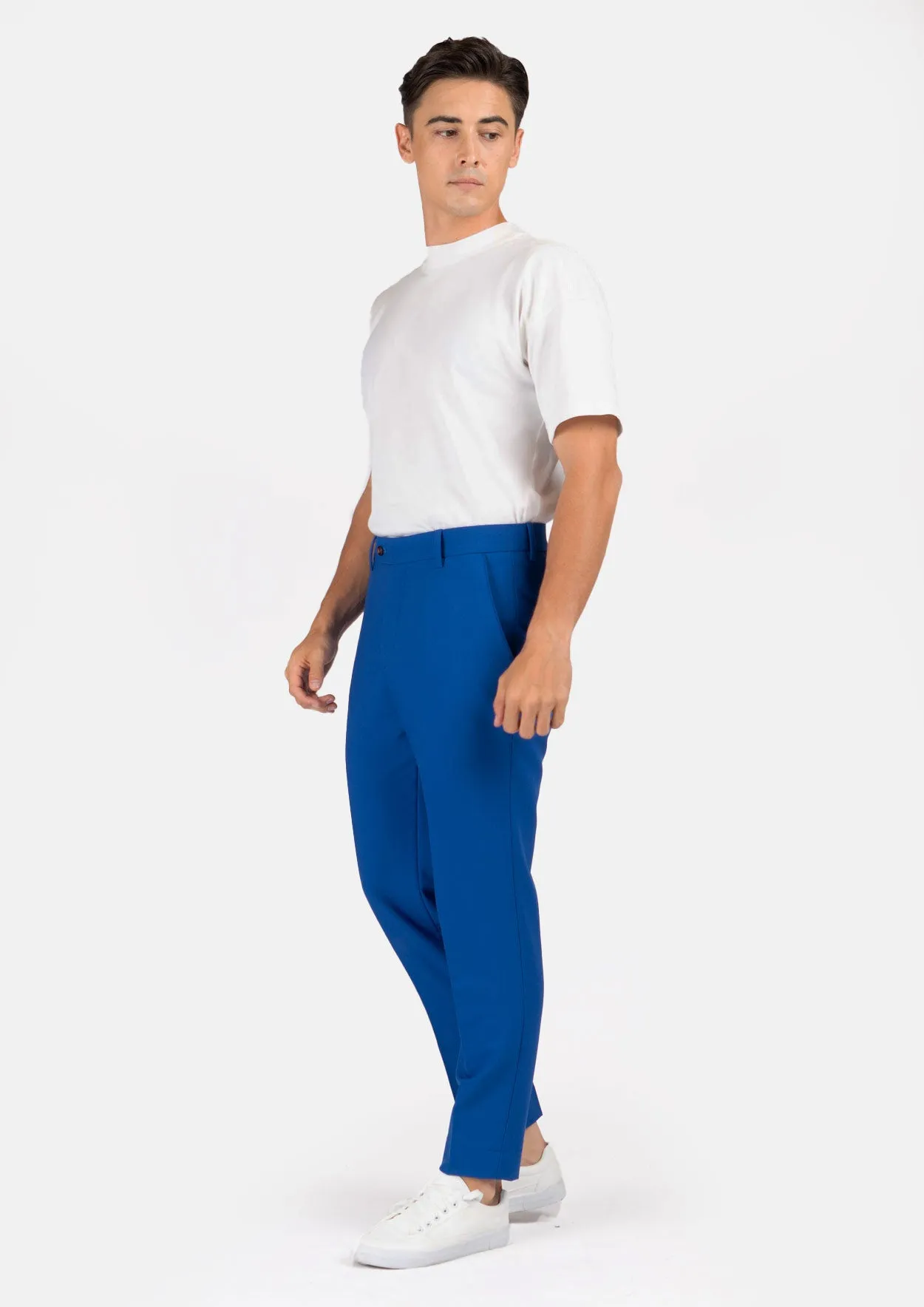 Royal Blue Stretch Pants sold by Sartoro product image thumbnail 3