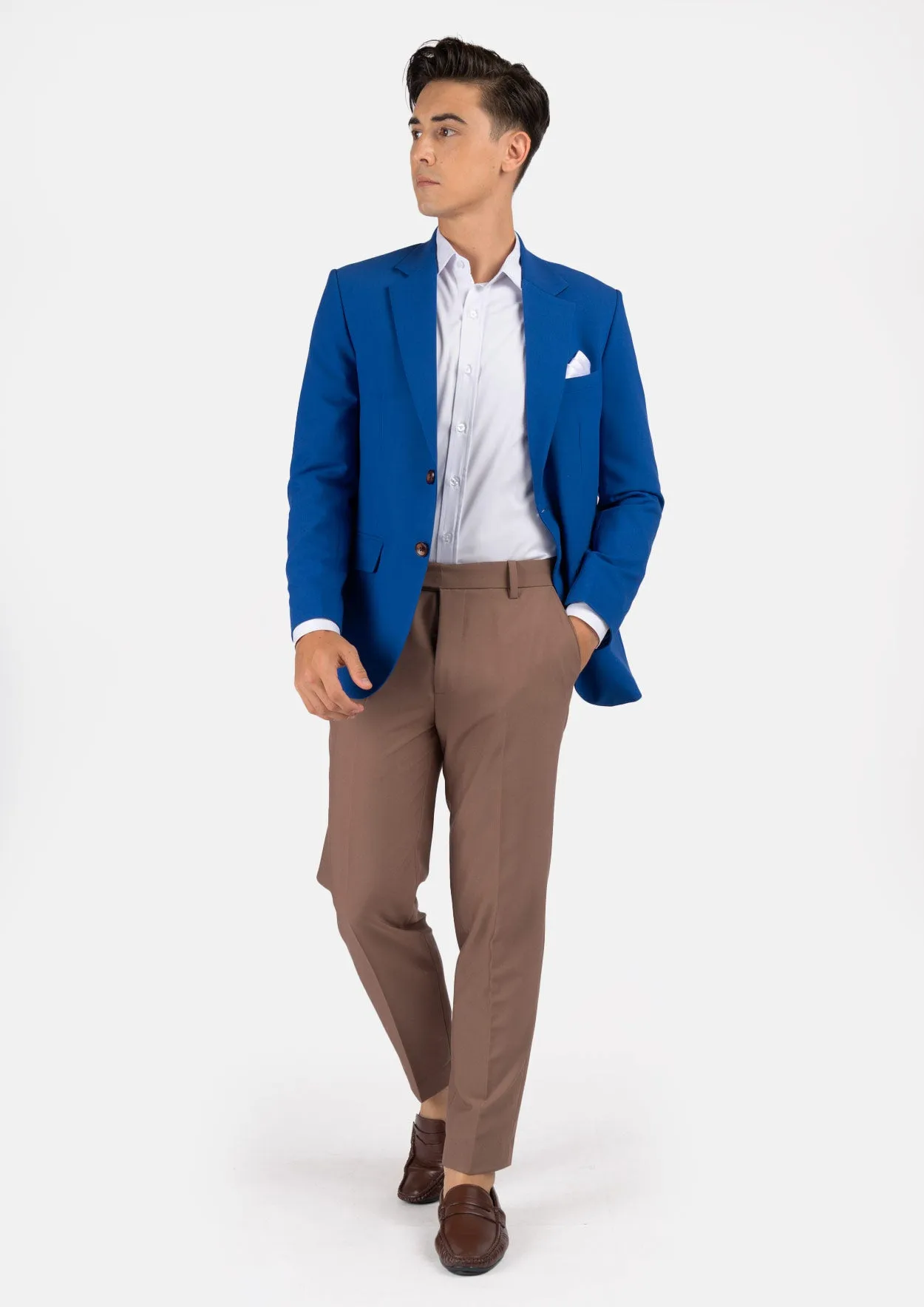 Royal Blue Stretch Jacket sold by Sartoro product image thumbnail 3
