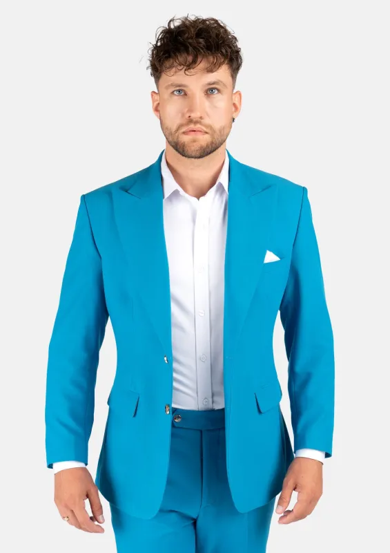 Hudson Sapphire Blue Stretch Suit sold by Sartoro