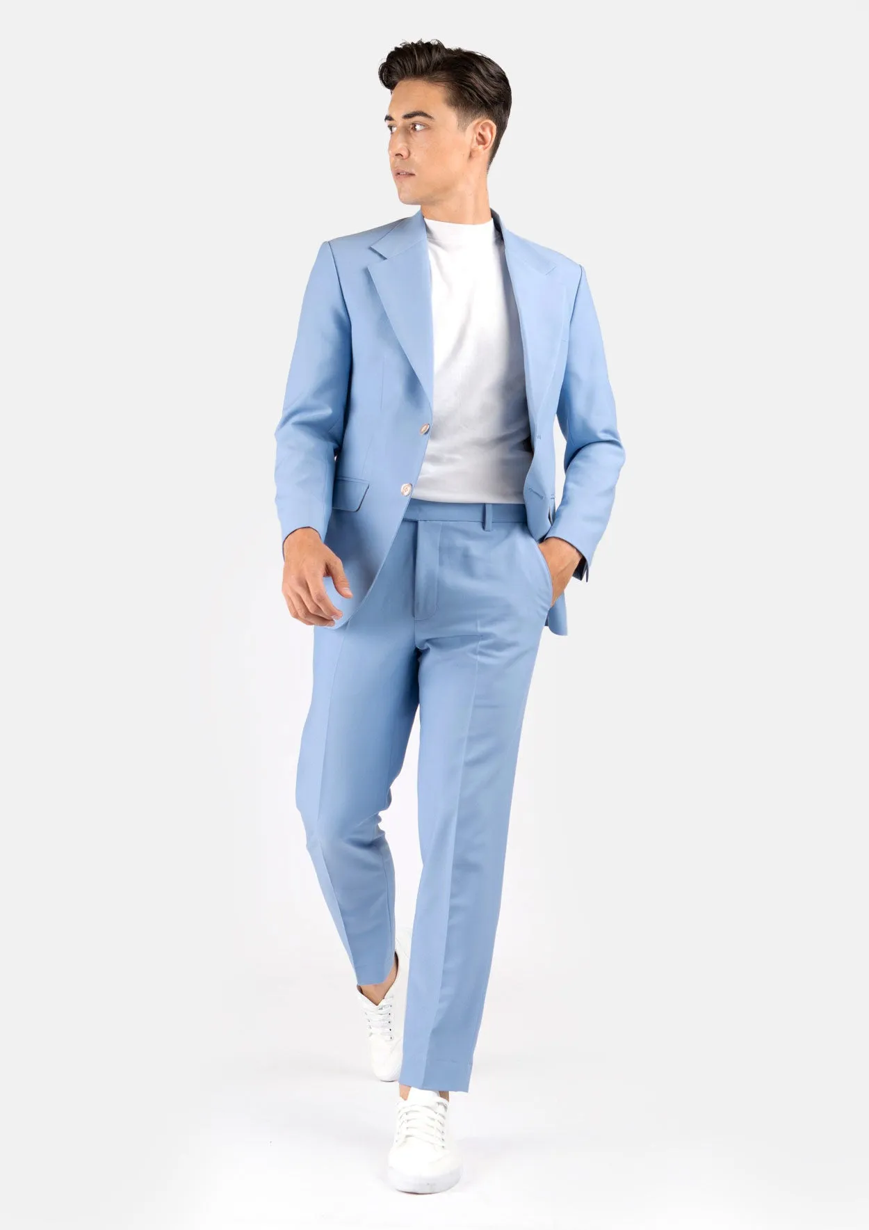 Icy Blue Stretch Suit sold by Sartoro product image thumbnail 3