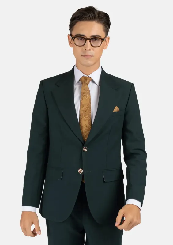 Ellis Emerald Green Stretch Suit sold by Sartoro