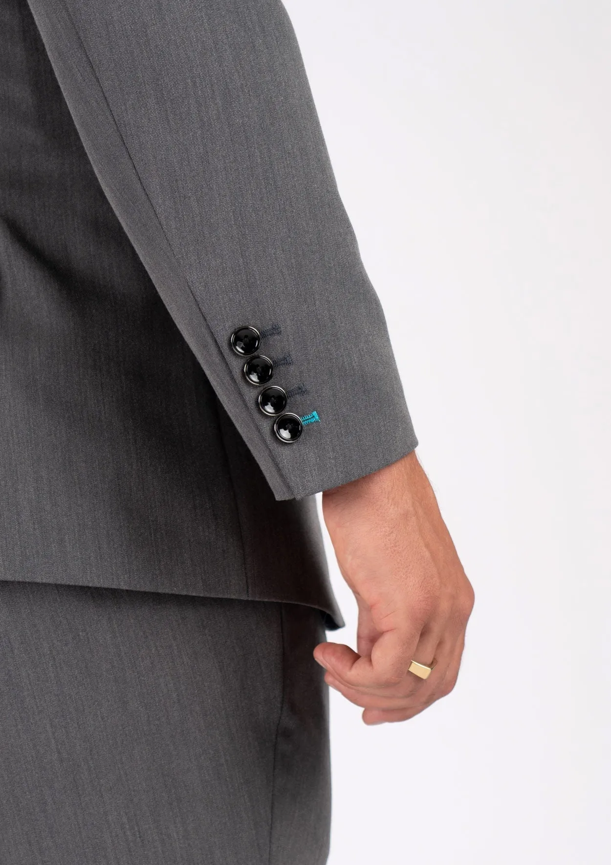 Ellis Light Grey Stretch Jacket sold by Sartoro product image thumbnail 4