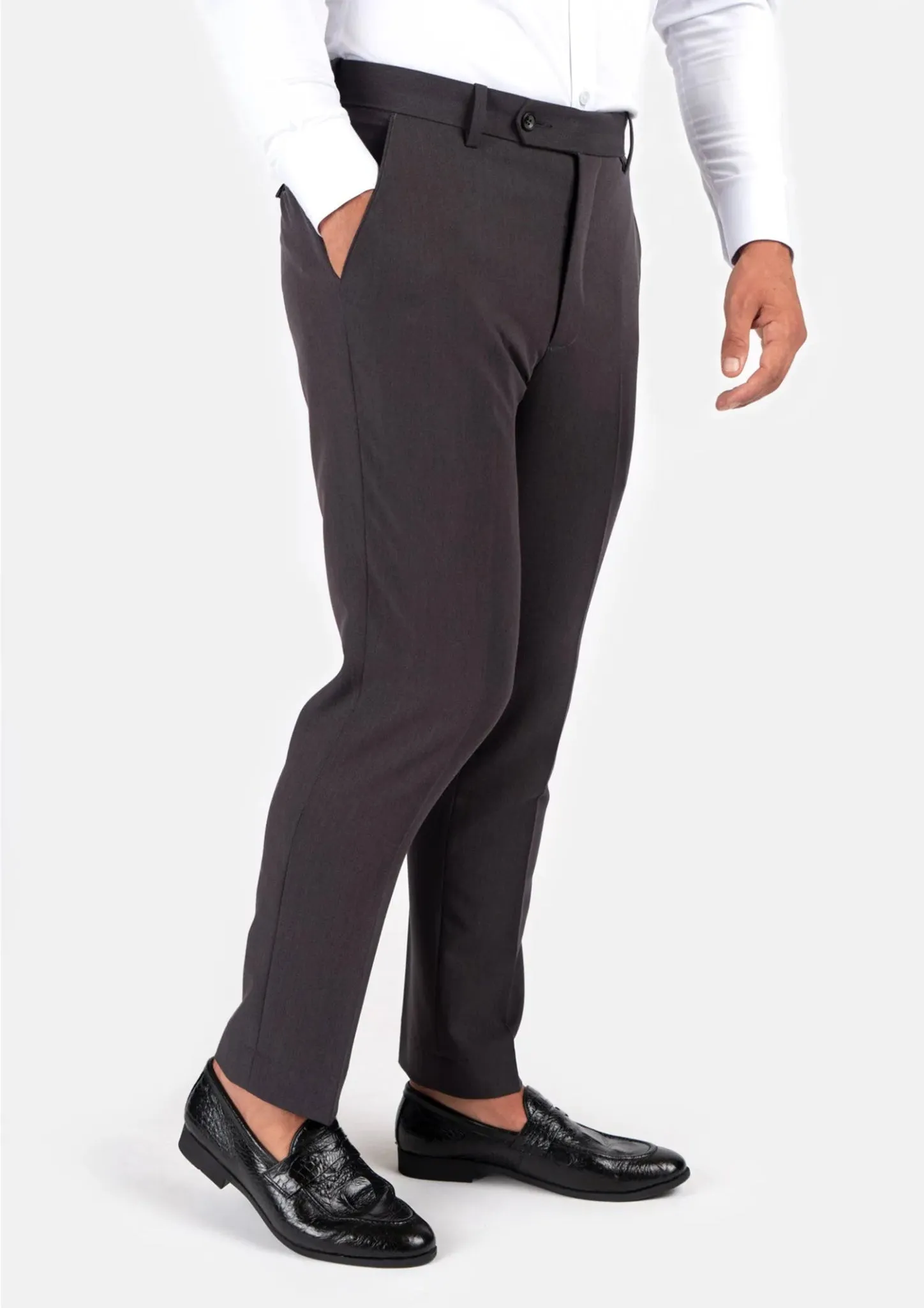 Charcoal Stretch Pants sold by Sartoro product image thumbnail 3