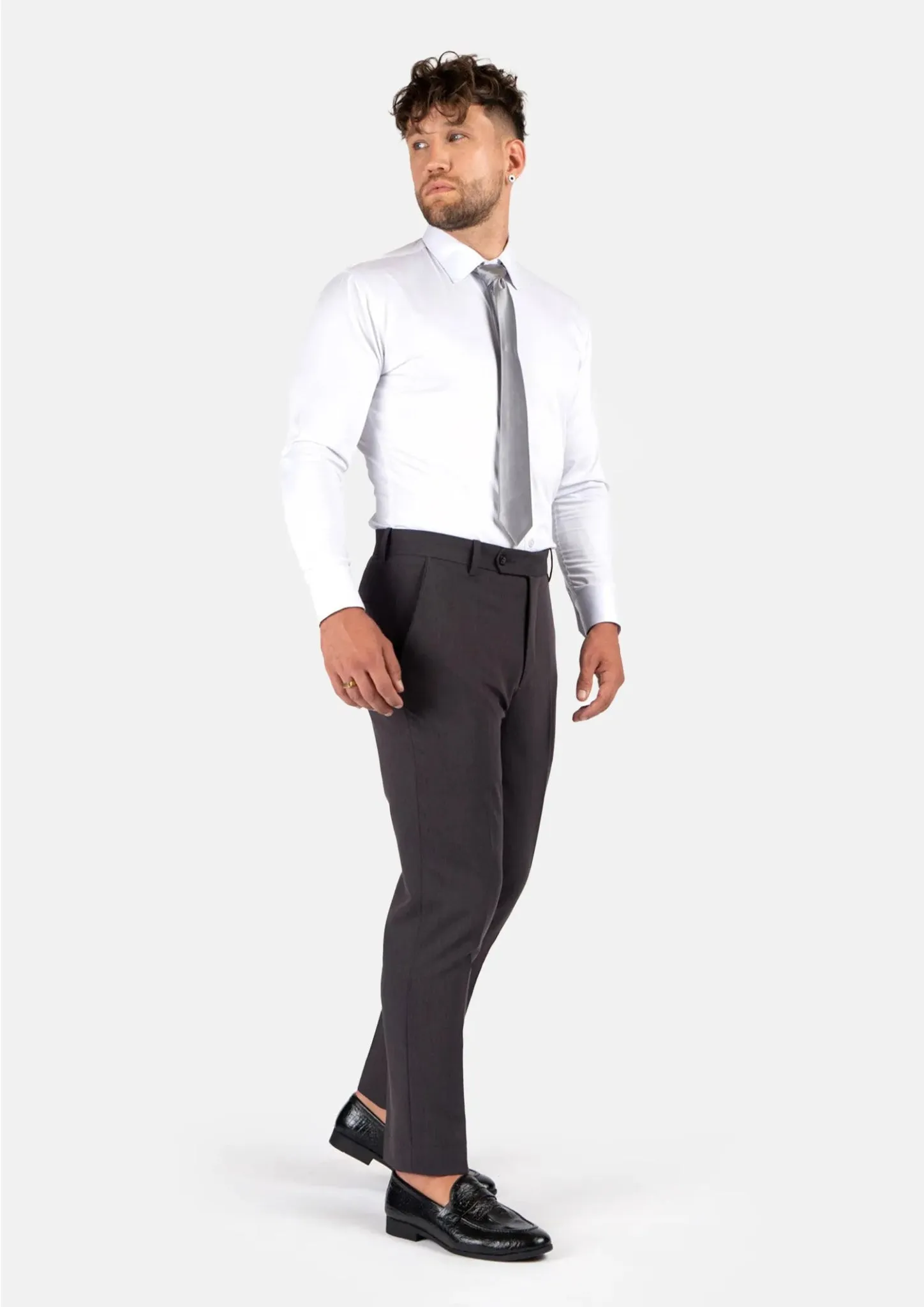 Charcoal Stretch Pants sold by Sartoro product image thumbnail 4