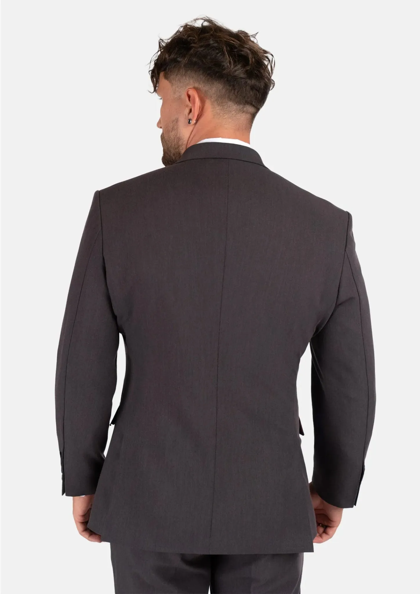 Hudson Charcoal Stretch Suit sold by Sartoro product image thumbnail 4