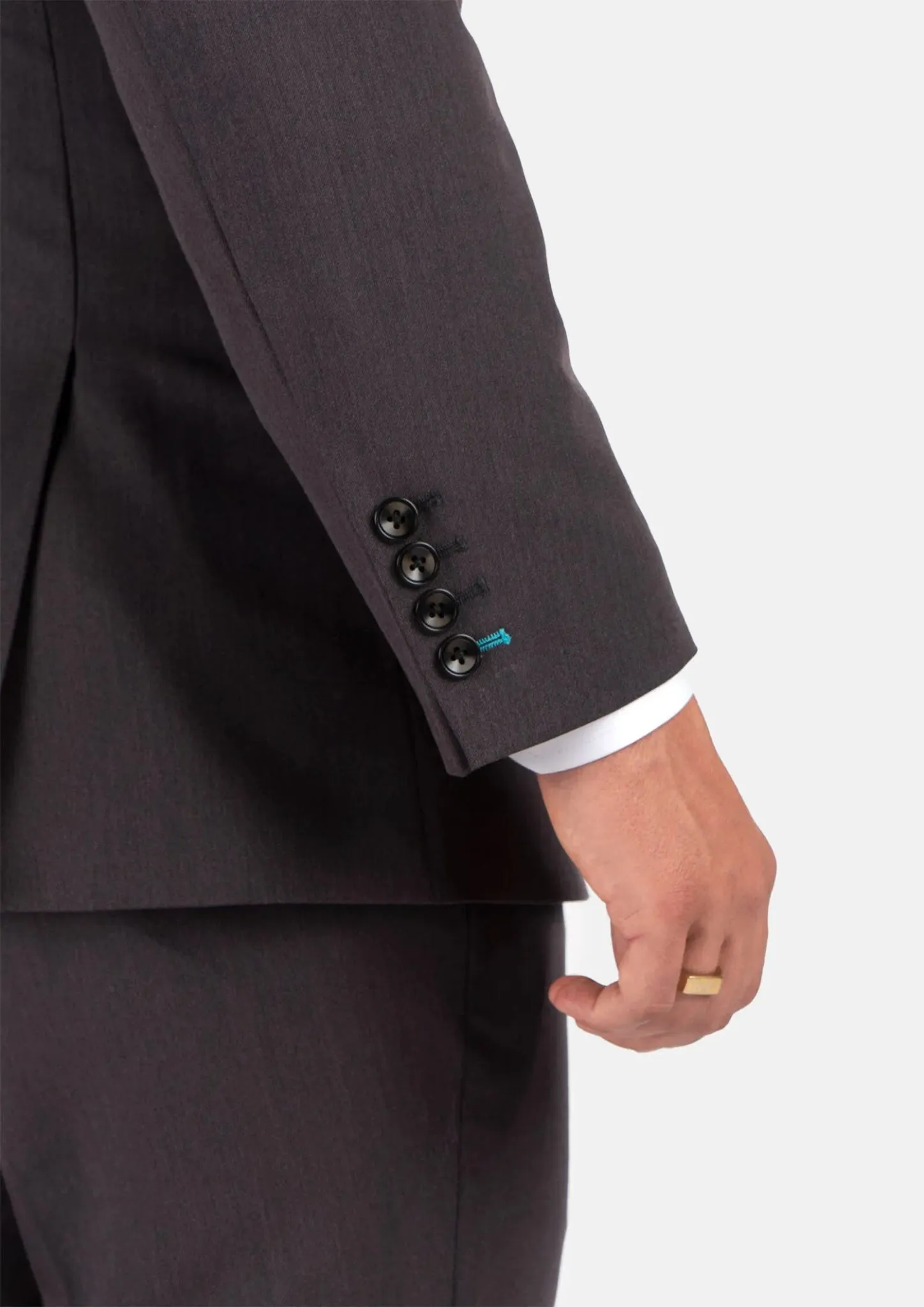 Hudson Charcoal Stretch Suit sold by Sartoro product image thumbnail 5