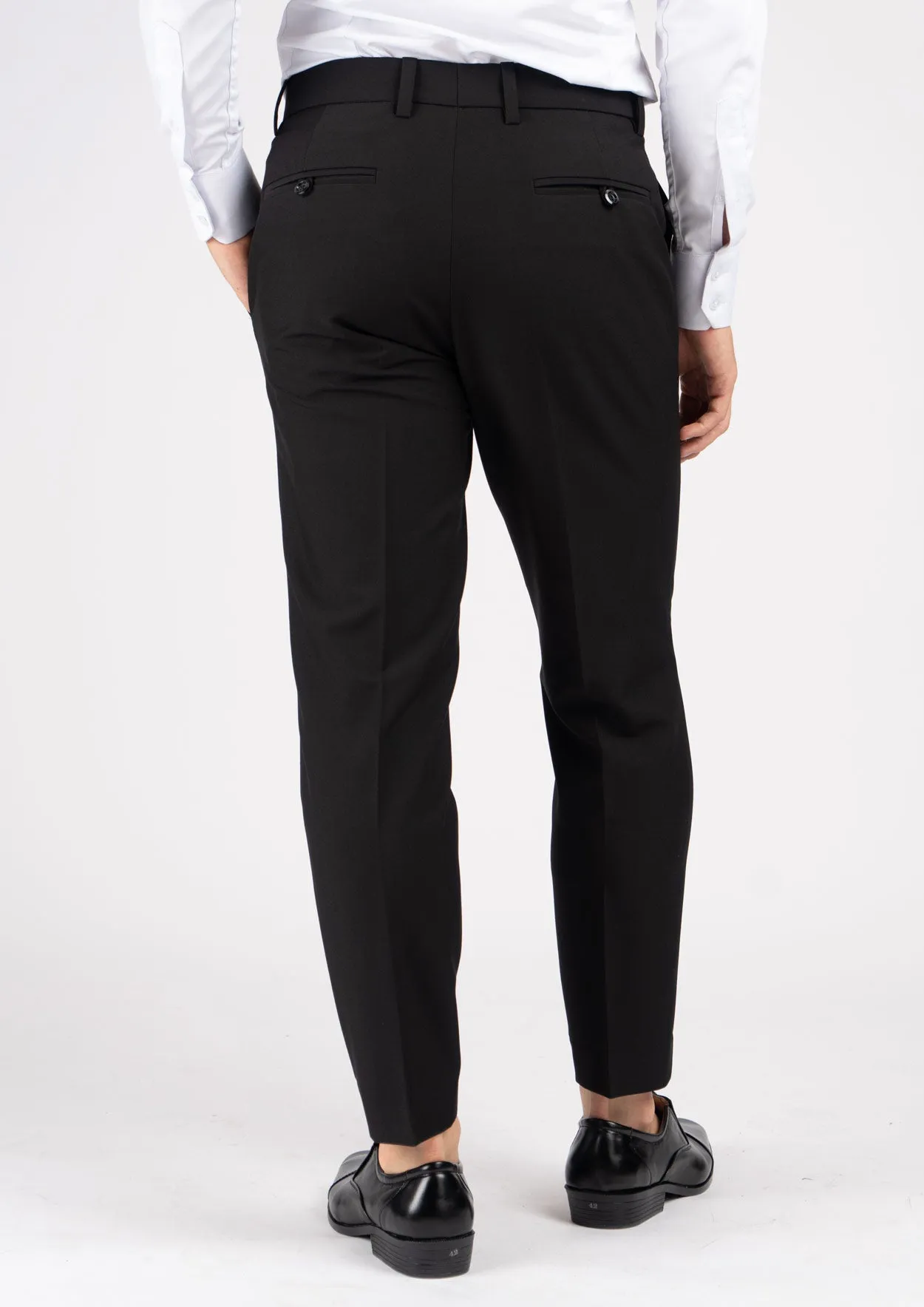 Midnight Black Stretch Pants sold by Sartoro product image thumbnail 4