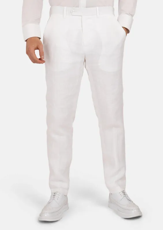 White Linen Pants sold by Sartoro