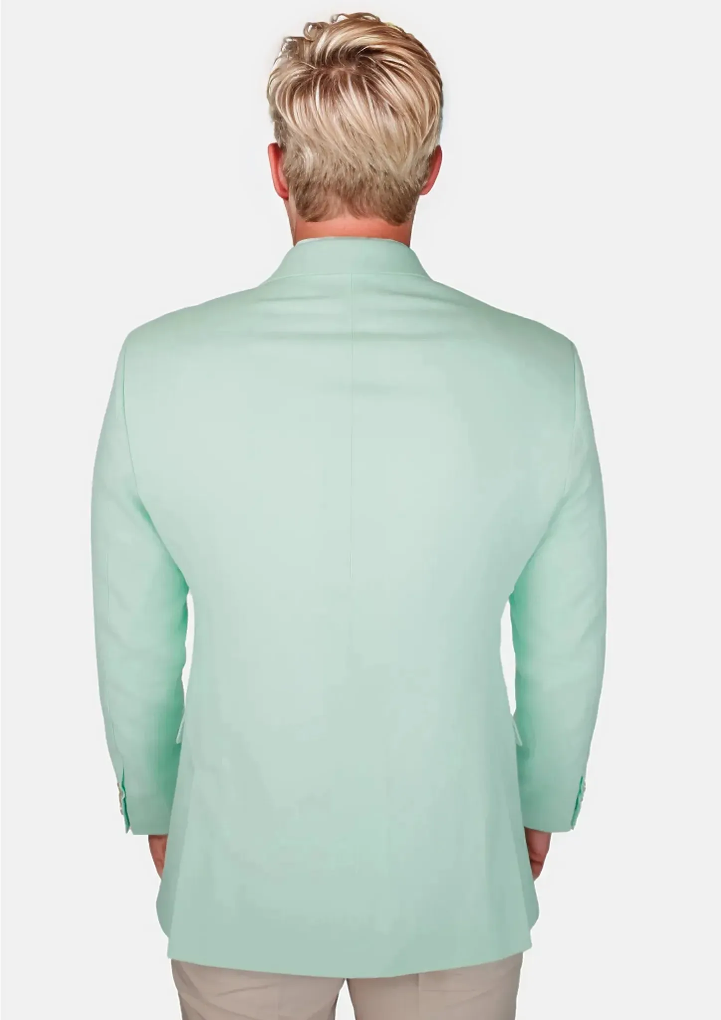 Hudson Mint Green Linen Blend Jacket sold by Sartoro product image thumbnail 4