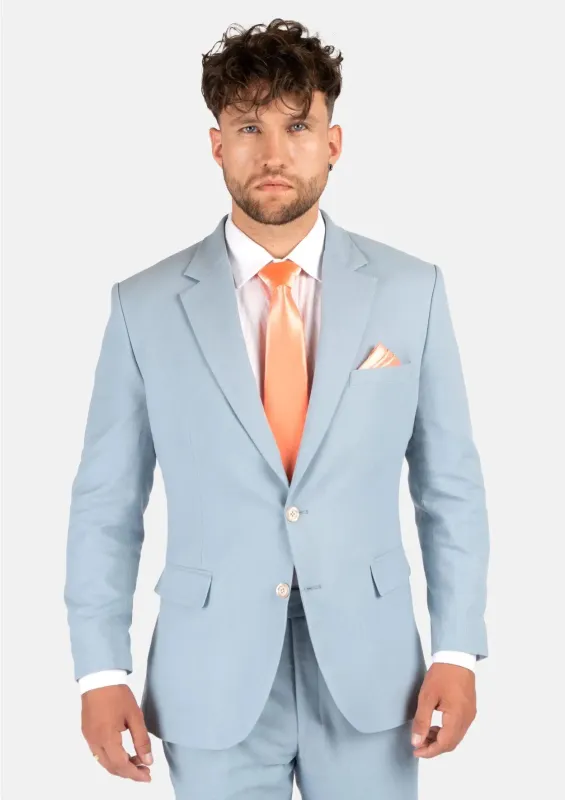 Astor Maya Blue Linen Blend Suit sold by Sartoro