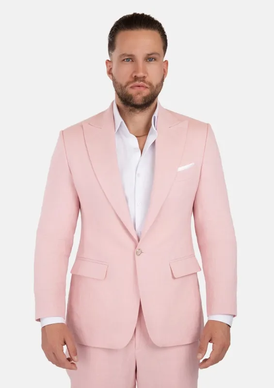 Liberty Amaranth Pink Linen Suit sold by Sartoro