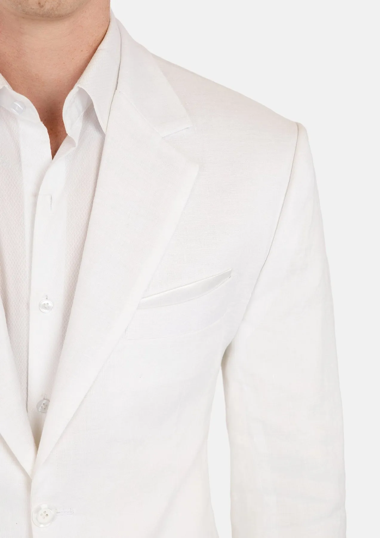 Astor White Linen Suit sold by Sartoro product image thumbnail 2