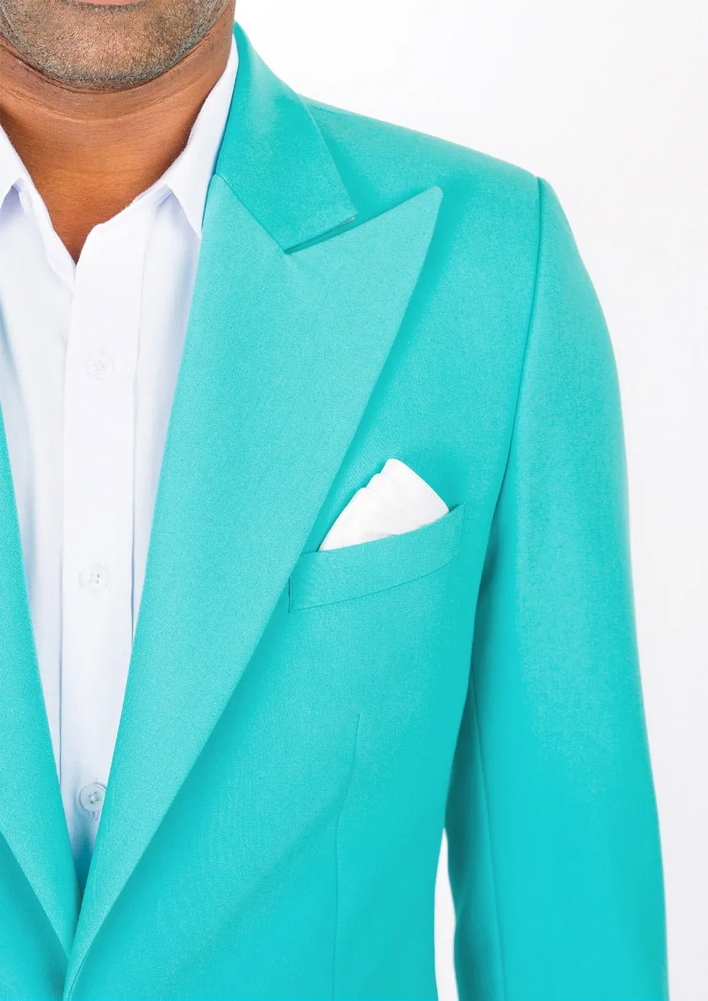 Hudson Aqua Blue Stretch Suit sold by Sartoro product image thumbnail 2