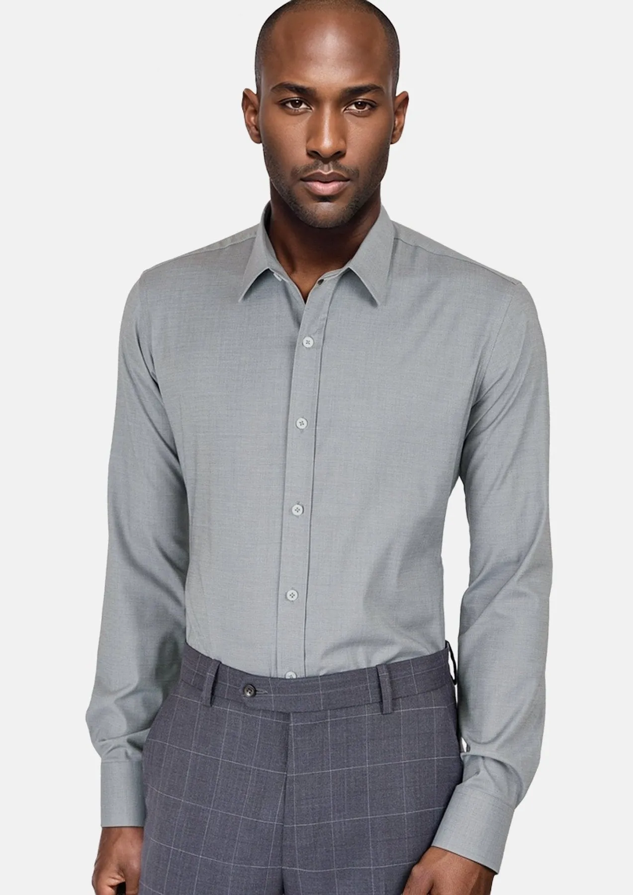 Grey Ultrasoft Bamboo Shirt sold by Sartoro product image thumbnail 2