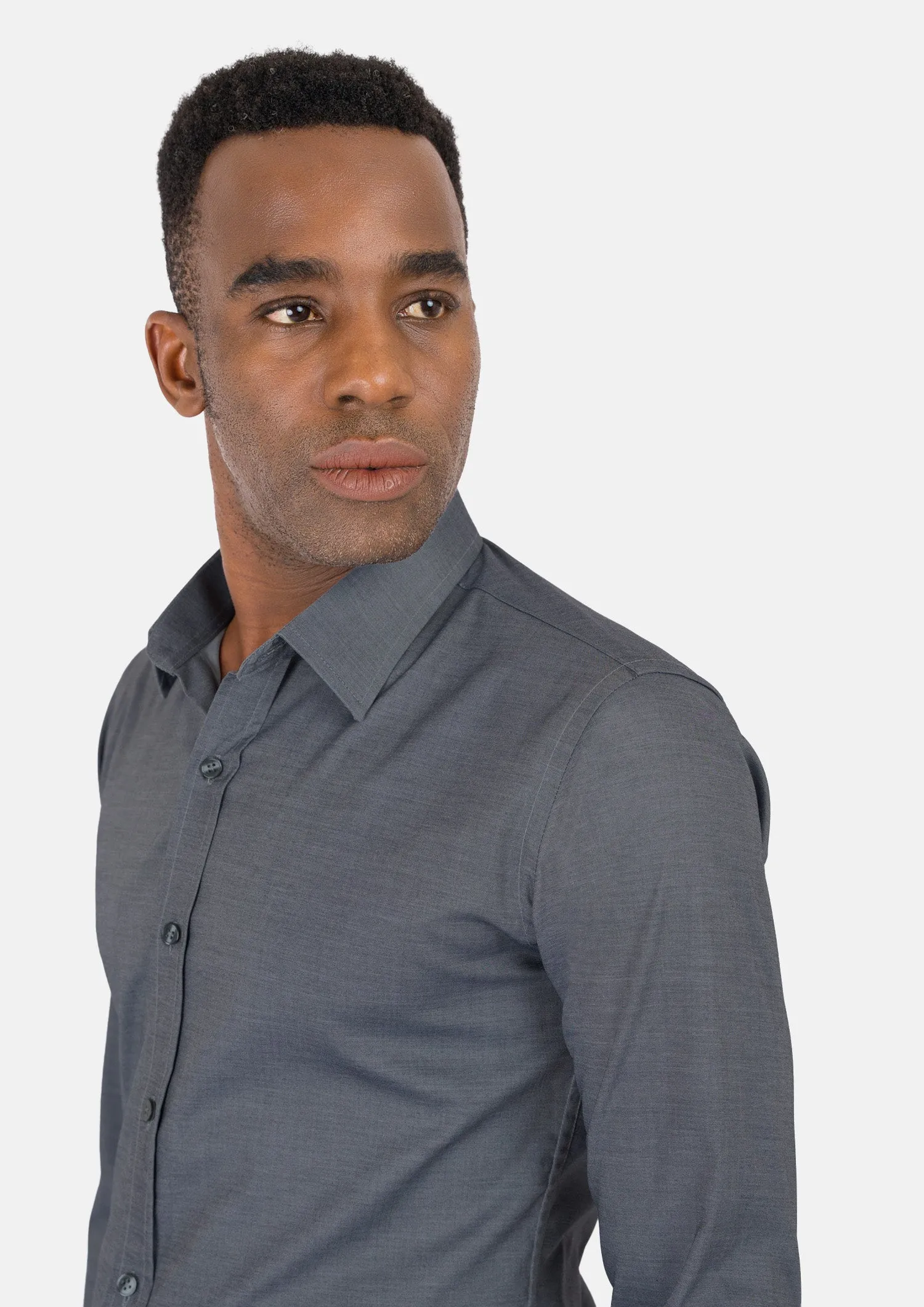 Dark Grey Ultrasoft Bamboo Shirt sold by Sartoro product image thumbnail 3