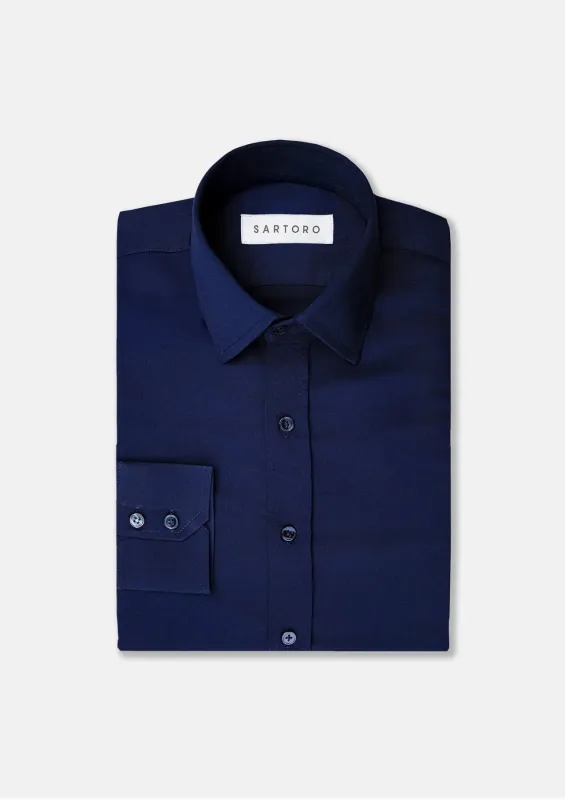 Deep Blue Ultrasoft Bamboo Shirt sold by Sartoro