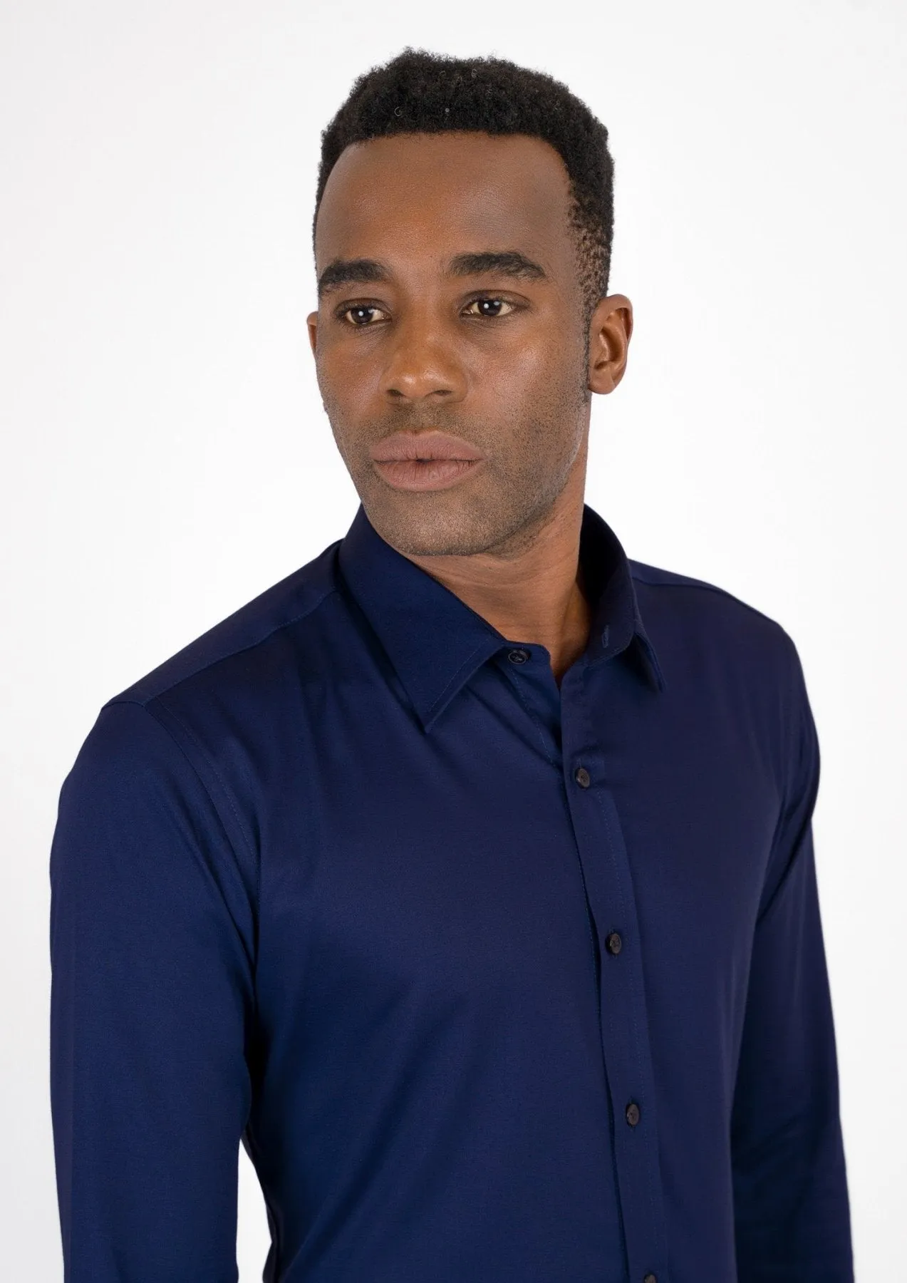 Deep Blue Ultrasoft Bamboo Shirt sold by Sartoro product image thumbnail 3
