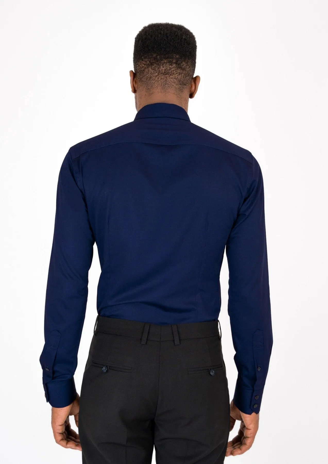 Deep Blue Ultrasoft Bamboo Shirt sold by Sartoro product image thumbnail 4