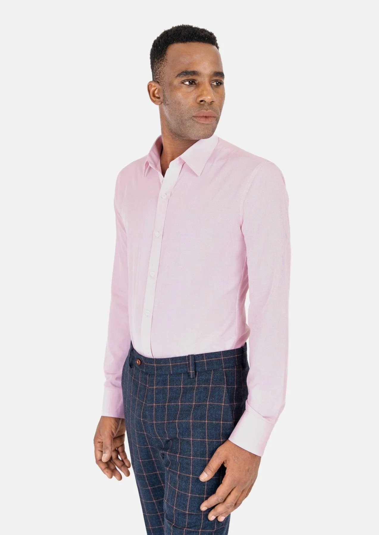 Soft Pink End On End Shirt sold by Sartoro product image thumbnail 5