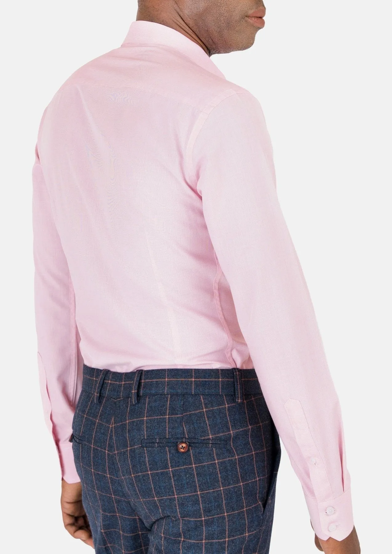 Soft Pink End On End Shirt sold by Sartoro product image thumbnail 3