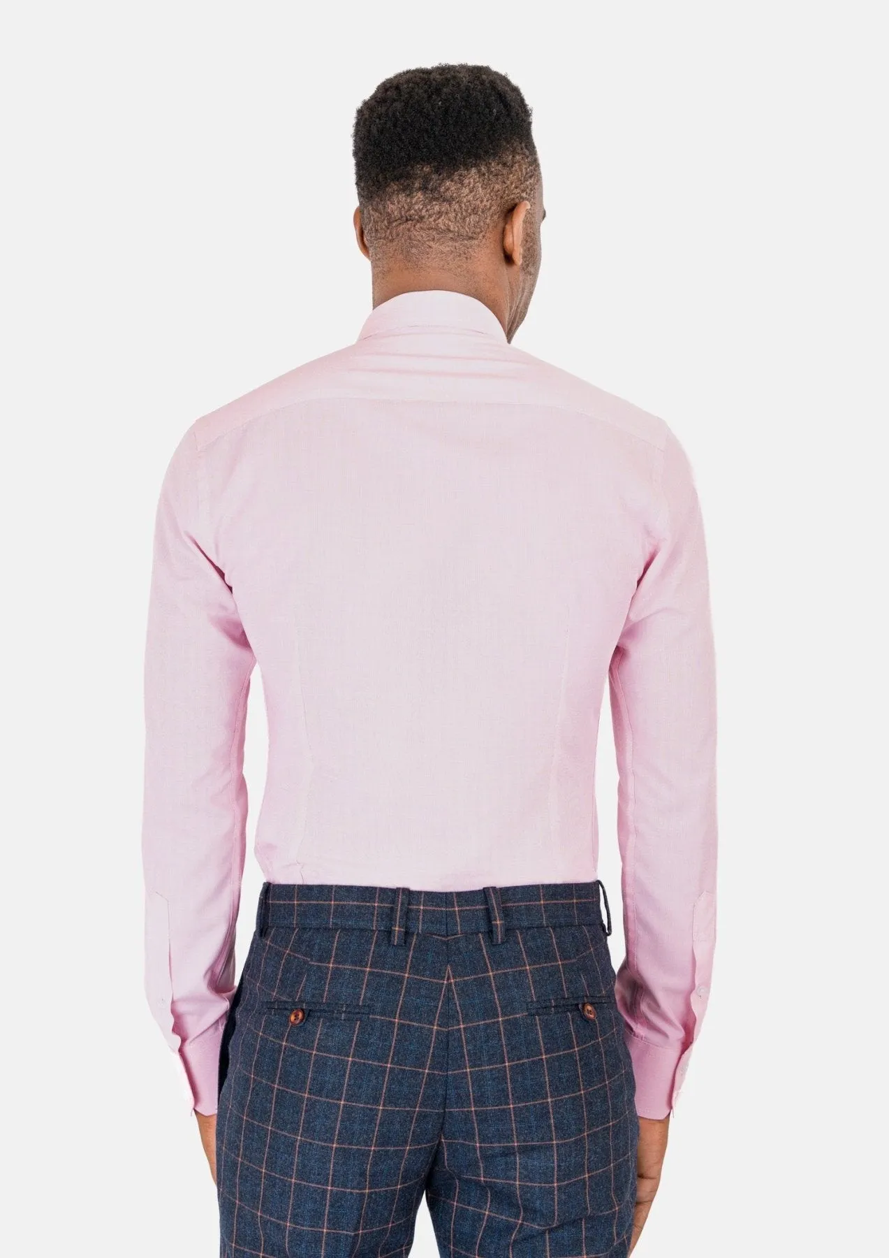 Soft Pink End On End Shirt sold by Sartoro product image thumbnail 4