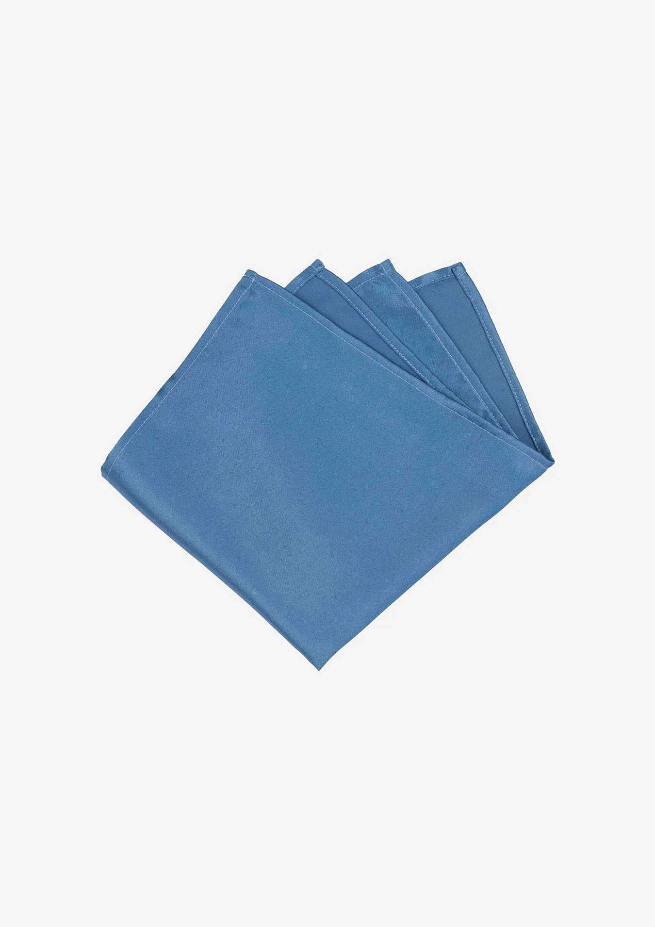 Silk Satin Carolina Blue Pocket Square sold by Sartoro product image thumbnail 2