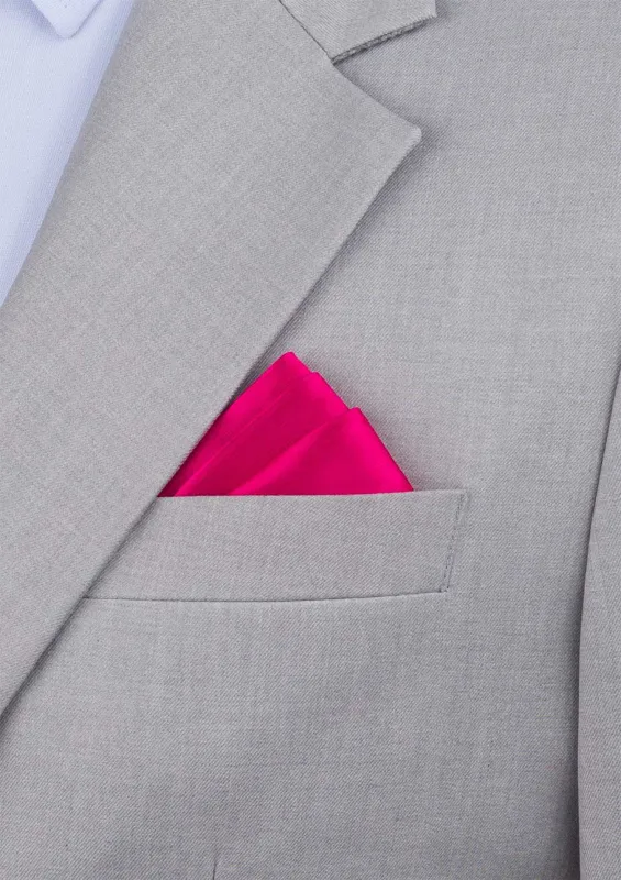 Silk Satin Ruby Pocket Square sold by Sartoro