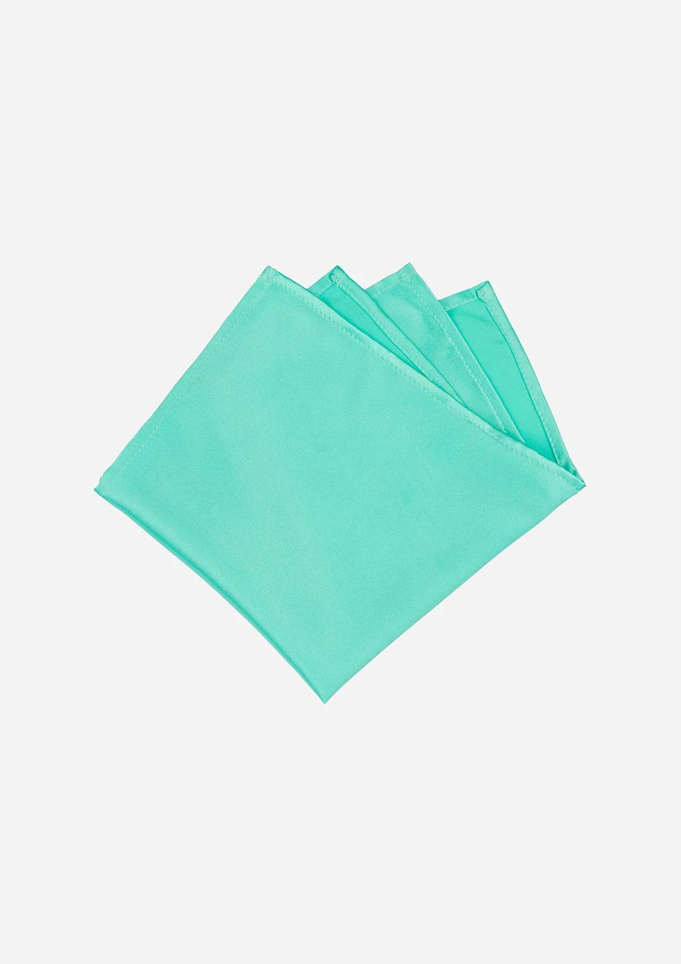 Silk Satin Aquamarine Pocket Square sold by Sartoro product image thumbnail 2