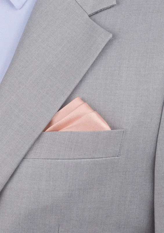 Silk Satin Rose Gold Pocket Square sold by Sartoro