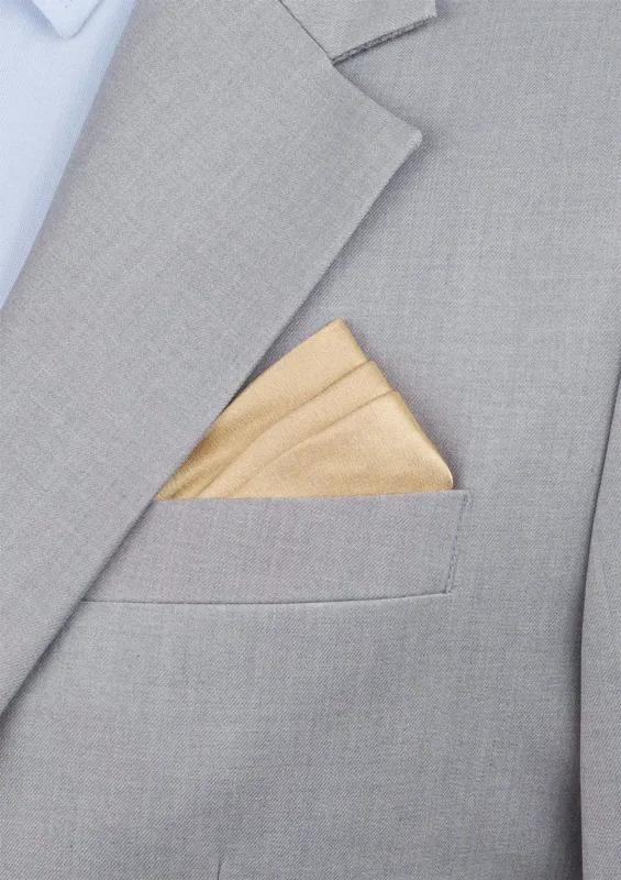 Gold Pearl Pocket Square sold by Sartoro