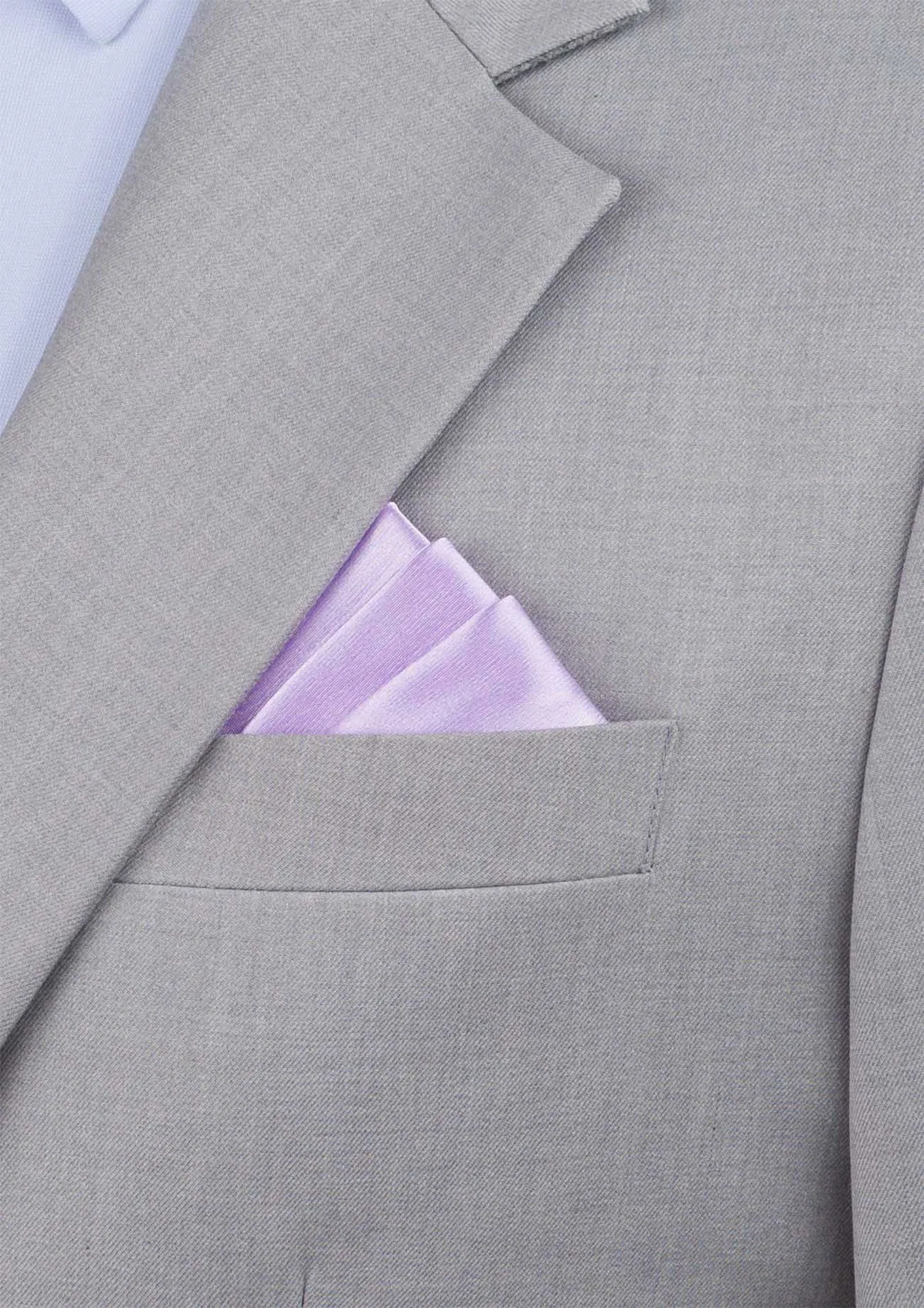 Silk Satin Lilac Pocket Square sold by Sartoro