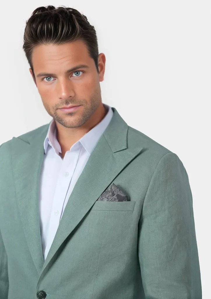 Hudson Jade Green Linen Jacket sold by Sartoro product image thumbnail 4