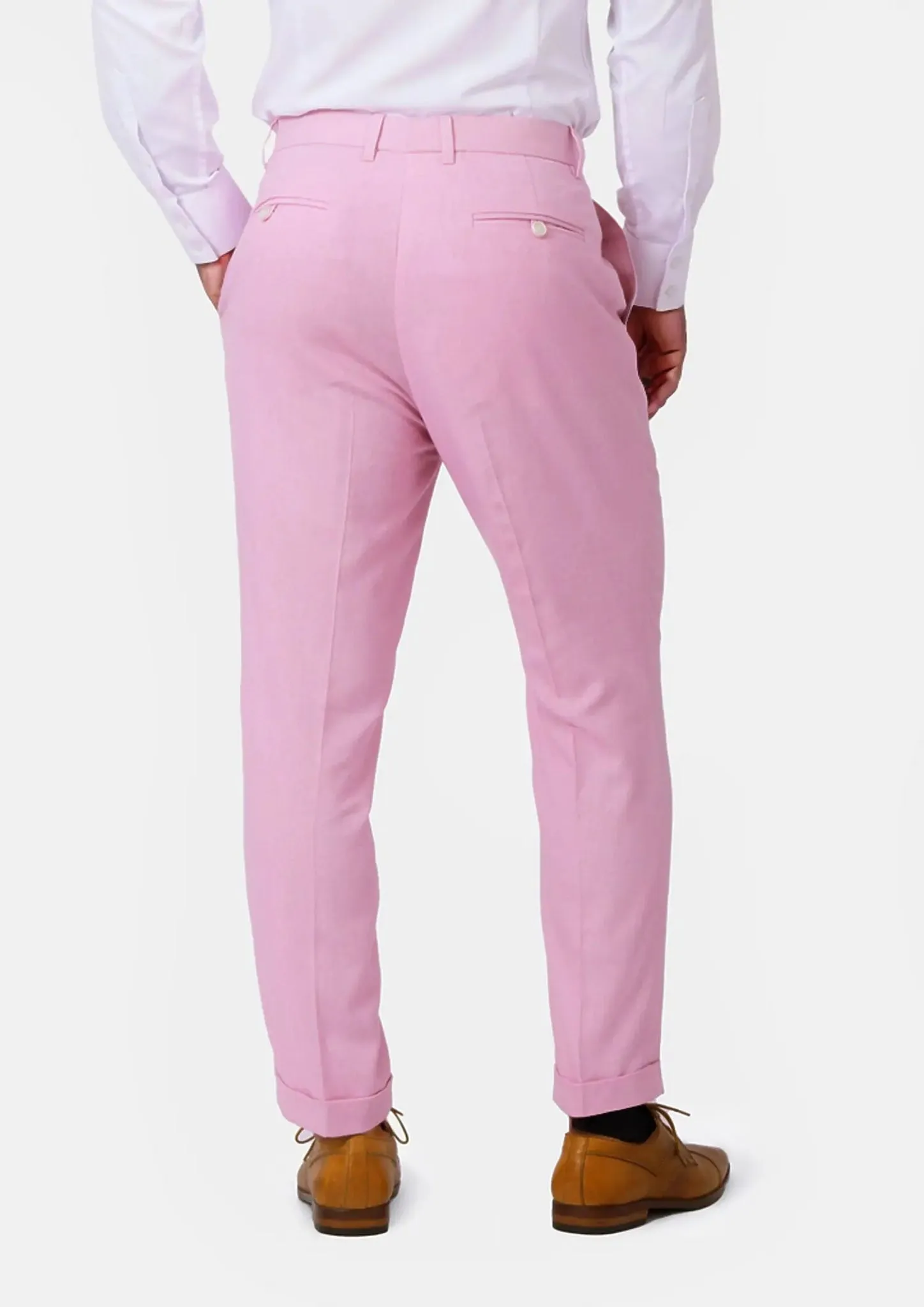Lilac Linen Blend Pants sold by Sartoro product image thumbnail 4