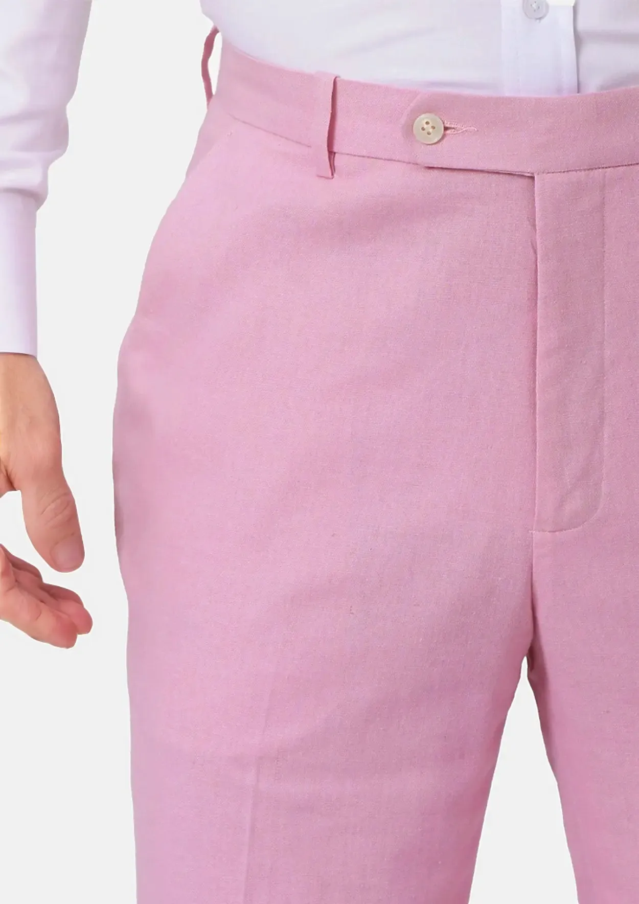 Lilac Linen Blend Pants sold by Sartoro product image thumbnail 2
