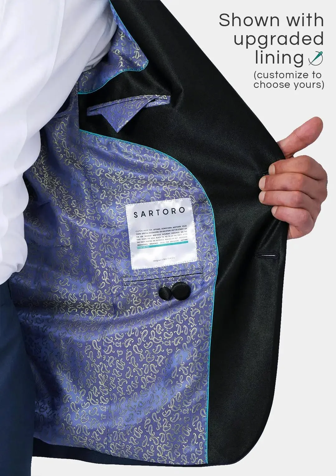 Dean Deep Blue Tuxedo sold by Sartoro product image thumbnail 5