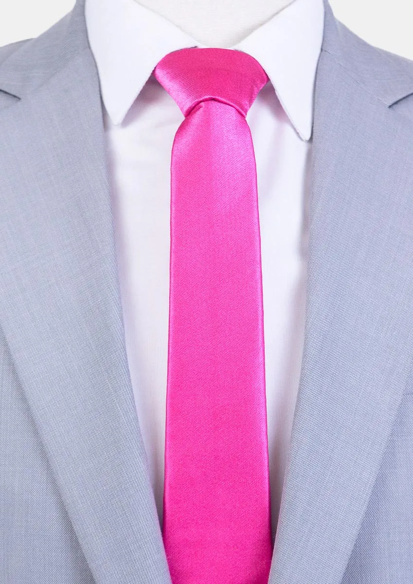 Cerise Pink Tie sold by Sartoro product image thumbnail 2