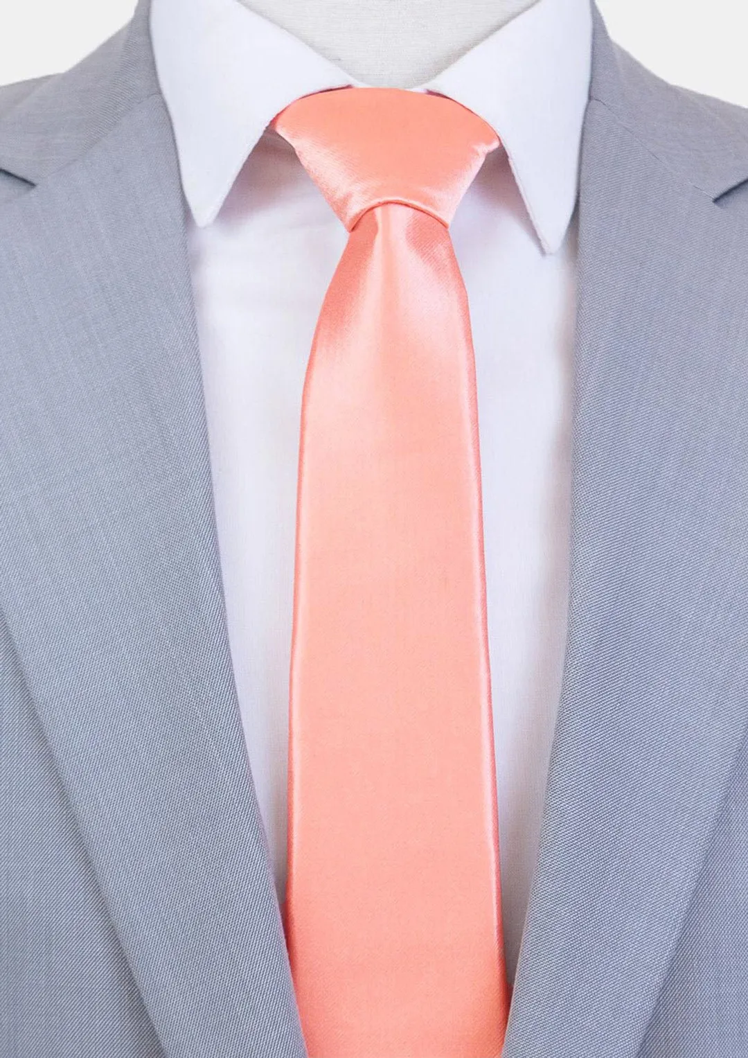 Light Coral Tie sold by Sartoro product image thumbnail 2