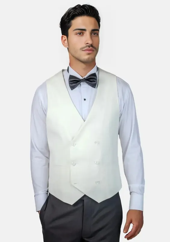 White Twill Vest sold by Sartoro